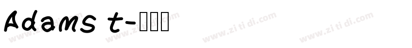 Adams t字体转换